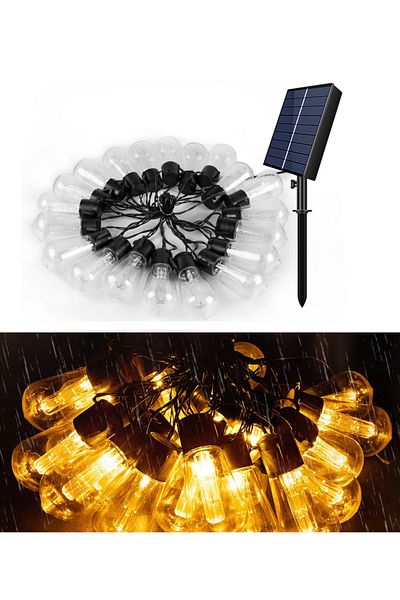 Azaris LUMINI SOLARE DE GRĂDINĂ GARLAND 10 BECURI LED DECORATIVE 3M