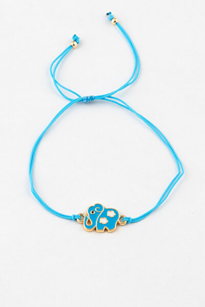 Sortie Aksesuar Adjustable length rope bracelet with elephant and cloud figur...