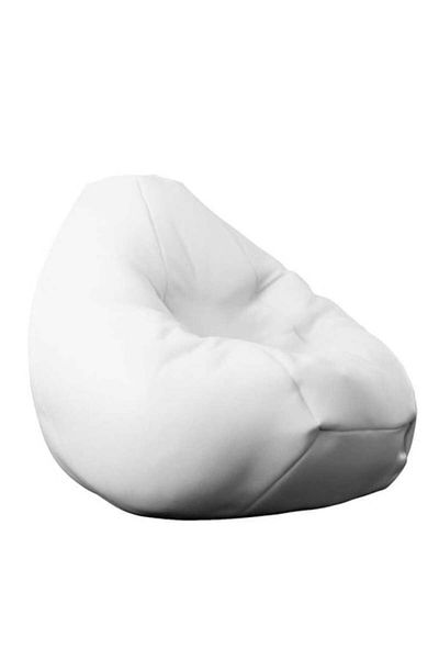 Pufrelax Fotoliu Nirvana Grande, Material Piele ecologica - Alb