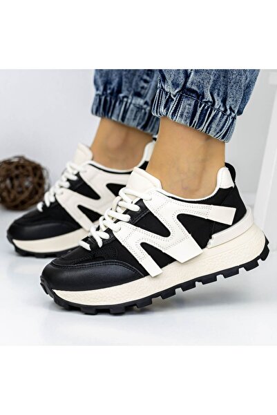 mei Women's Sports Shoes 3WL158 Black