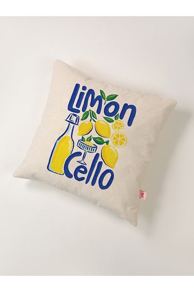 Galia Tasarım Μαξιλαροθήκη λινό Limoncello 45x45 εκ