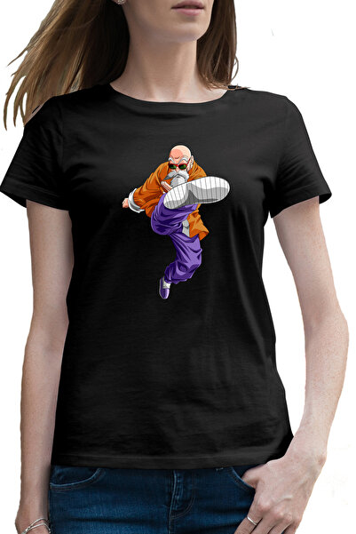 OEM Tricou femei Dragon Ball Z Maestru Roshi Sensei Antrenor Dascal