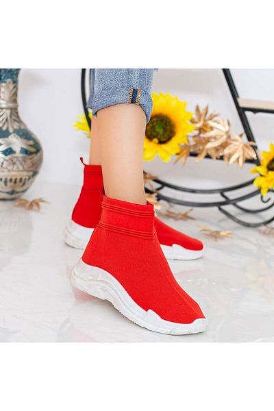 mei Women's Sports Shoes WS136 Red