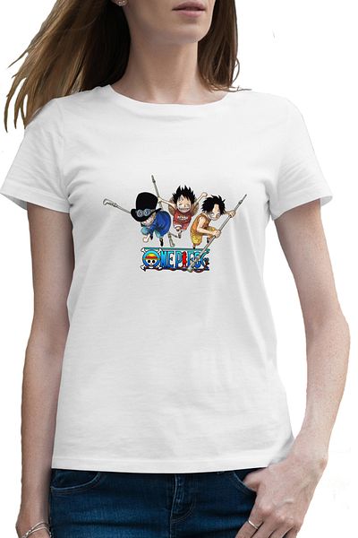 OEM Tricou femei One Piece Monkey Luffy Portgas Prieteni Copilarie