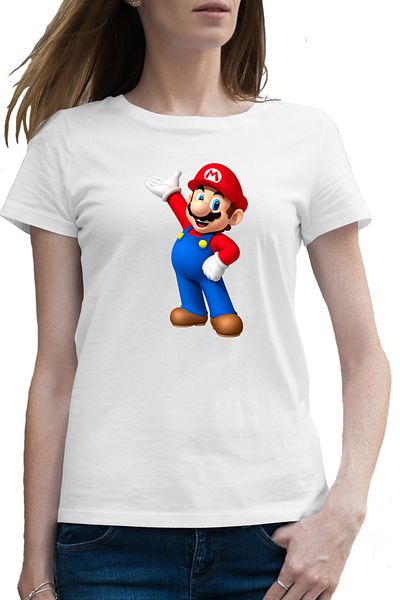OEM Women's T-shirt Super Mario Bros Arcade Game VIP