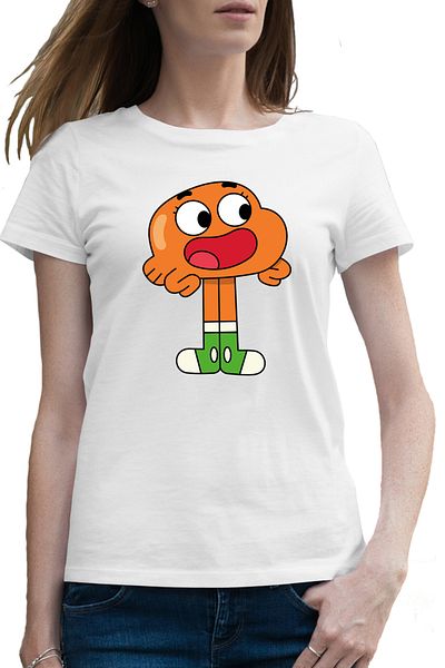OEM Tricou femei Darwin Watterson Gumball Pestisor