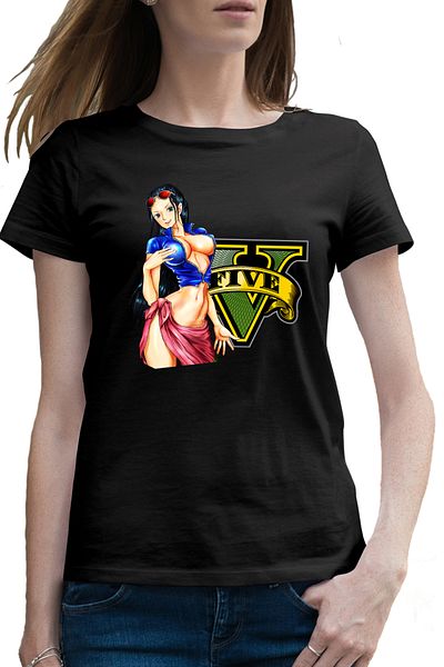 OEM Tricou femei GTA Girl One Piece Nico Robin Devil