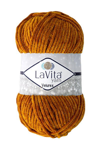 LaVita Yarn Velurex Simli Νήμα Πλεξίματος στο χέρι 90% Πολυεστέρας 10% Lurex ...