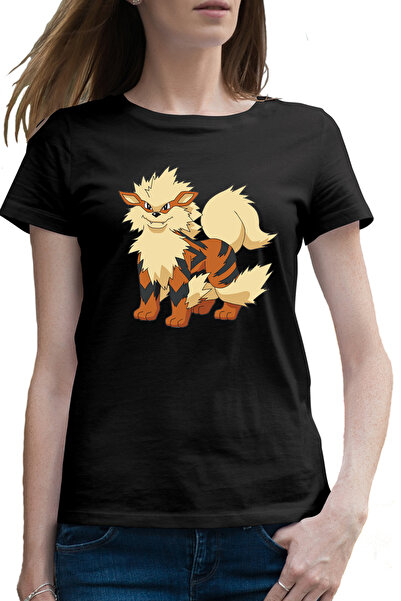 OEM Tricou femei Pokemon Arcanine Cat Tigru