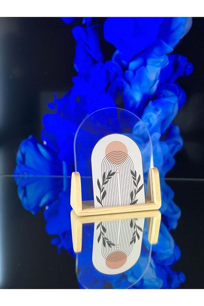 NO:ON AHŞAP Solid Handmade Oval Picture Photo Document Poster Paperwork Frame (Pine Wood) with Frame Card