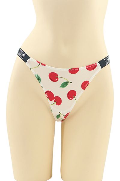 OEM Chiloti sexy tanga cu aplicatii strasuri decorative, design minimalist, MG-P3358