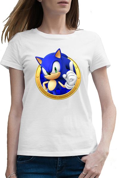 OEM Tricou femei Sonic the Hedgehog Coin Desen Animat