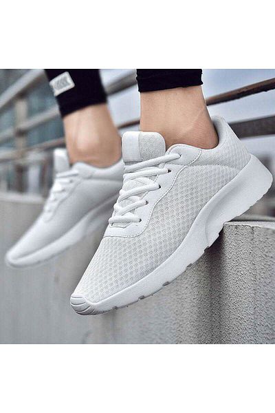 mei Women's Sports Shoes A06D All White