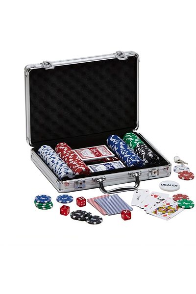 Wolawood Professional Premium Manufacture 300 Chip Poker Set with Metal Bag Custom Texas Hold'Em Casino Game Team
