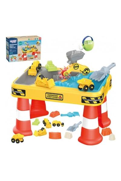 woopie Jucarie pentru copii, Masa de joaca Santier 2 în 1 cu apa si nisip