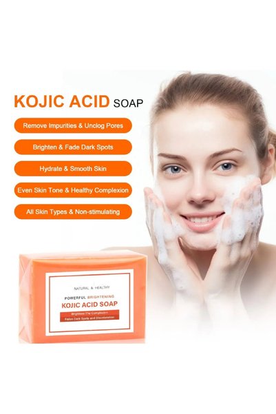VERANT Kojic Acid Soap: Anti-Blemish and Whitening (with Kojic Turmeric Extract)