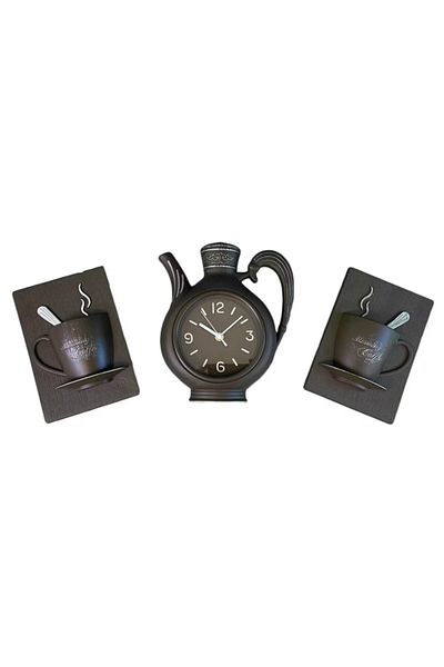 BLA BLA FOAM Coffee Time Wall Clock - Dark Brown