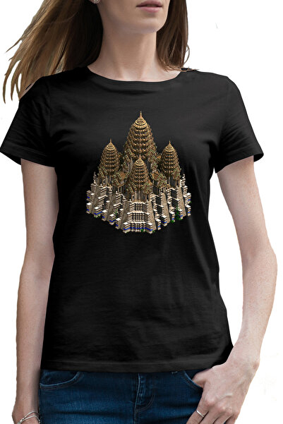 OEM Tricou femei Age of Empires Rise of Rajas Prambanan Cladire Asia Templu