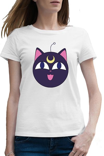 OEM Tricou femei Sailor Moon Cat Luna Pisica Craciun