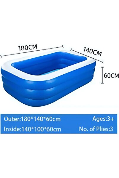 Hexar ® Inflatable Swimming Pool Kiddie Pool Large Size Blow Up Swimming Pool for Family Adults Kids
