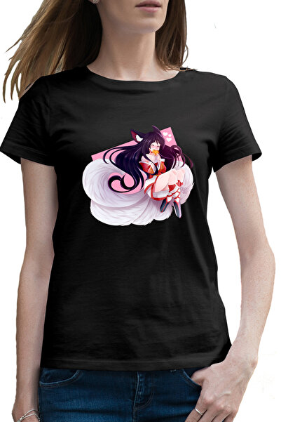 OEM Tricou femei Ahri League of Legends LoL Nine Tailed Fox