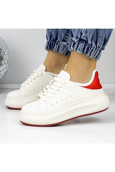 mei Women's Sports Shoes 3WL188 Red