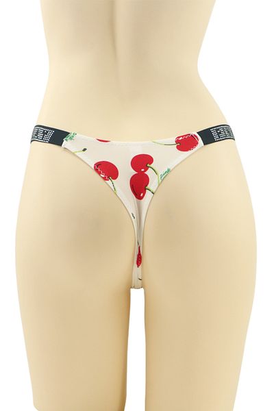 OEM Chiloti sexy tanga cu aplicatii strasuri decorative, design minimalist, MG-P3358