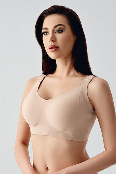 cotonhause Women's Ghost Plug-In Thin Sponge Unsupplied Skin Bra 346155