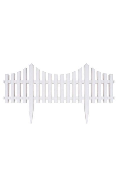 OEM Set 4 buc gardulet decorativ din plastic, 60.5x32.5 cm, Alb