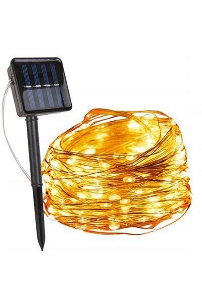 Azaris LAMPĂ SOLARĂ CU SÂRMĂ 200 LED-URI PENTRU GRĂDINĂ GHIRLANDĂ DE 20 DE METRI