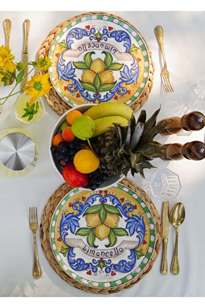 The Mia Limoncello Servis Tabağı 30 cm 6 Kişilik