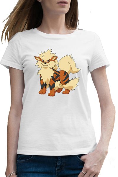 OEM Tricou femei Pokemon Arcanine Cat Tigru