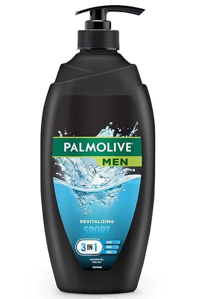 Palmolive Men Sport 3 in 1 Shower Gel & Shampoo – Face, Body and Hair Cleansing – 750 ml