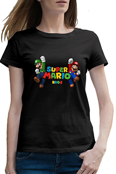 OEM Tricou femei Super Mario Bros Luigi Jump VIP