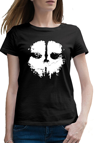 OEM Tricou femei Call of Duty Black Mask Ghosts Skull