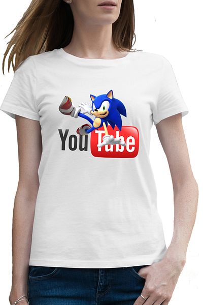 OEM Tricou femei Sonic the Hedgehog Youtube Youtuber Creator