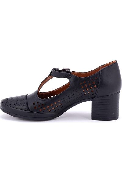 Venüs 1911923 Women's Genuine Leather Ultra Comfort Flexible Sole Heeled Classic Shoes
