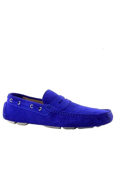 ZAZAMAG Mocasini din piele întoarsă premium Frederico, albaștri, mărimea 41