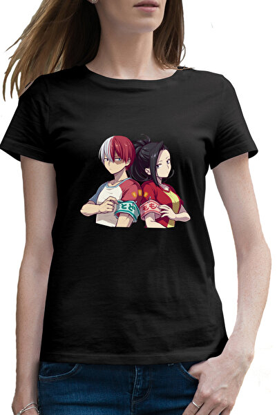 OEM Tricou femei Hero Academia Todoroki Momo Love Couple Anime