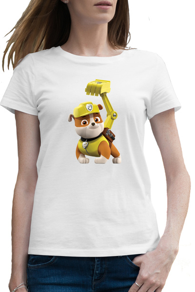 OEM Tricou femei Paw Patrol Bulldog Chase Excavator Reparatii