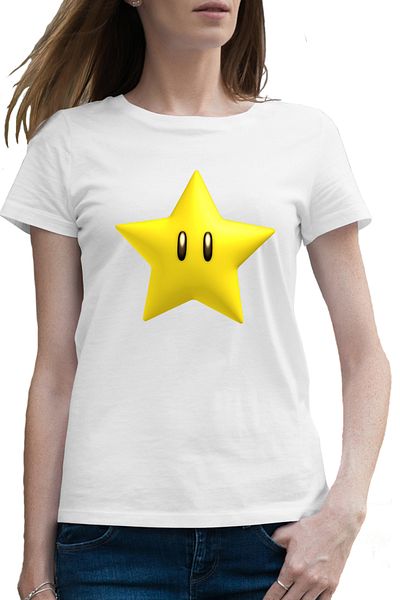 OEM Tricou femei Super Mario Bros Gold Star VIP Game