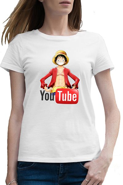 OEM Tricou femei One Piece Luffy Youtuber Youtube Creator