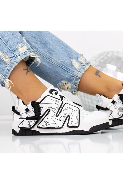 mei Women's Sports Shoes 3WL37 White