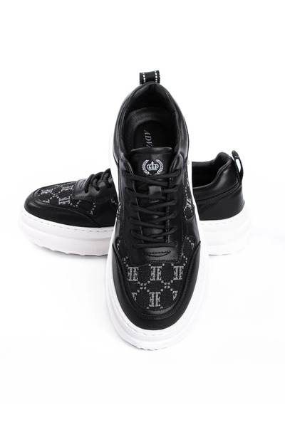 advancer Ανδρικά Αθλητικά Παπούτσια από Γνήσιο Δέρμα 68011 Μαύρο