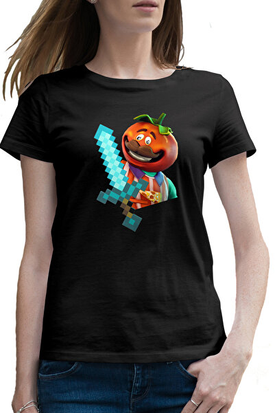 OEM Tricou femei Tomato Fortnite Minecraft Diamond Sword
