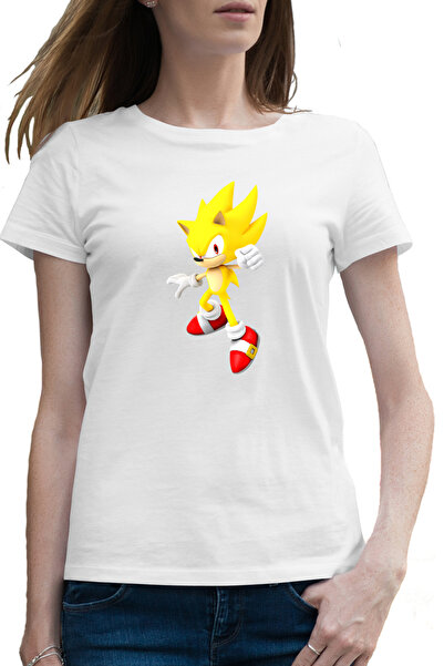 OEM Tricou femei Super Sonic the Hedgehog Desene Animate Cartoon