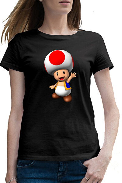OEM Tricou femei Super Mario Bros Mushroom Ciuperca Toad