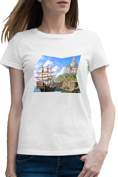 OEM Tricou femei Lineage Corabie Video Game