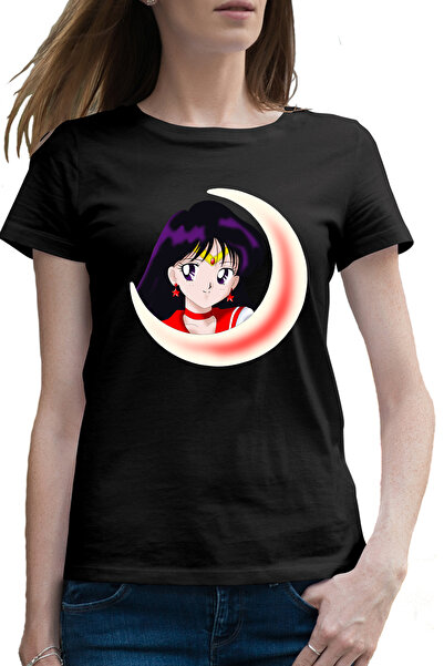 OEM Tricou femei Marte Sailor Moon Black Hair Anime