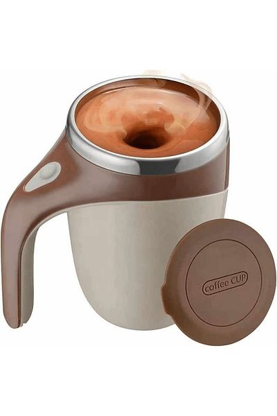 OEM Cană electrică inteligentă cu amestecare automată, mixer magnetic pentru cafea, oțel inoxidabil, tip termostat